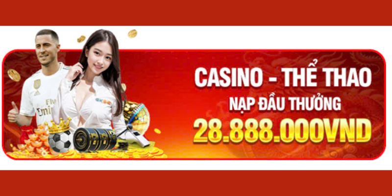 Khuyến mãi GK88 nạp đầu với casino và thể thao