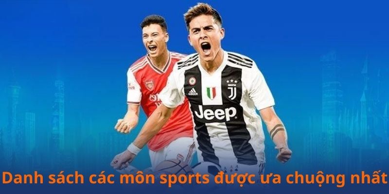 Danh sách các môn sports được ưa chuộng nhất